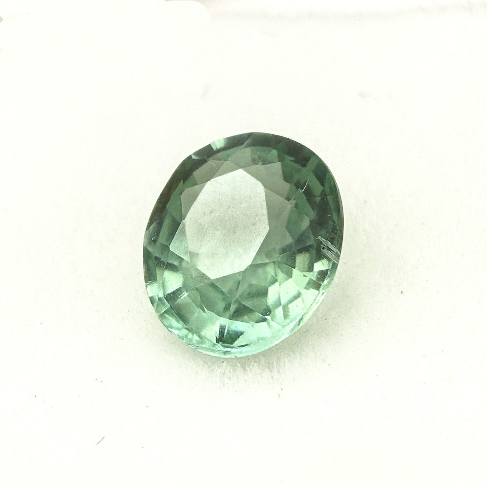 Blue Green Nigerian Tourmaline - Oval - .76ct