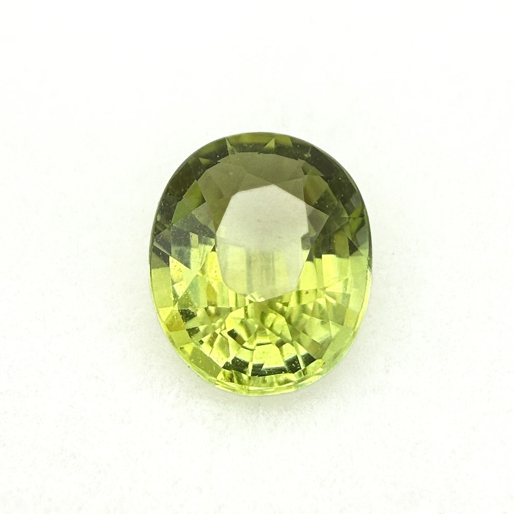 Green Apple Nigerian Tourmaline - Oval - .92ct
