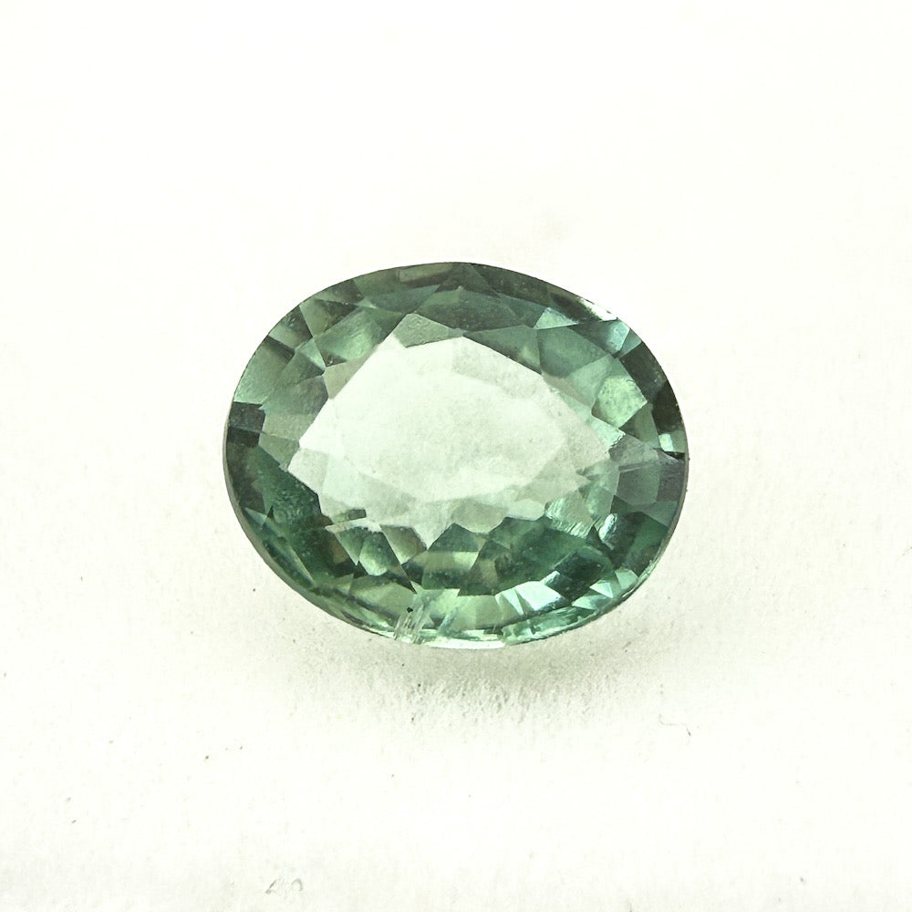 Blue Green Nigerian Tourmaline - Oval - .76ct