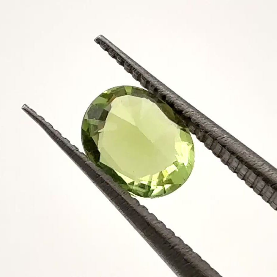 Green Apple Nigerian Tourmaline - Oval - .92ct