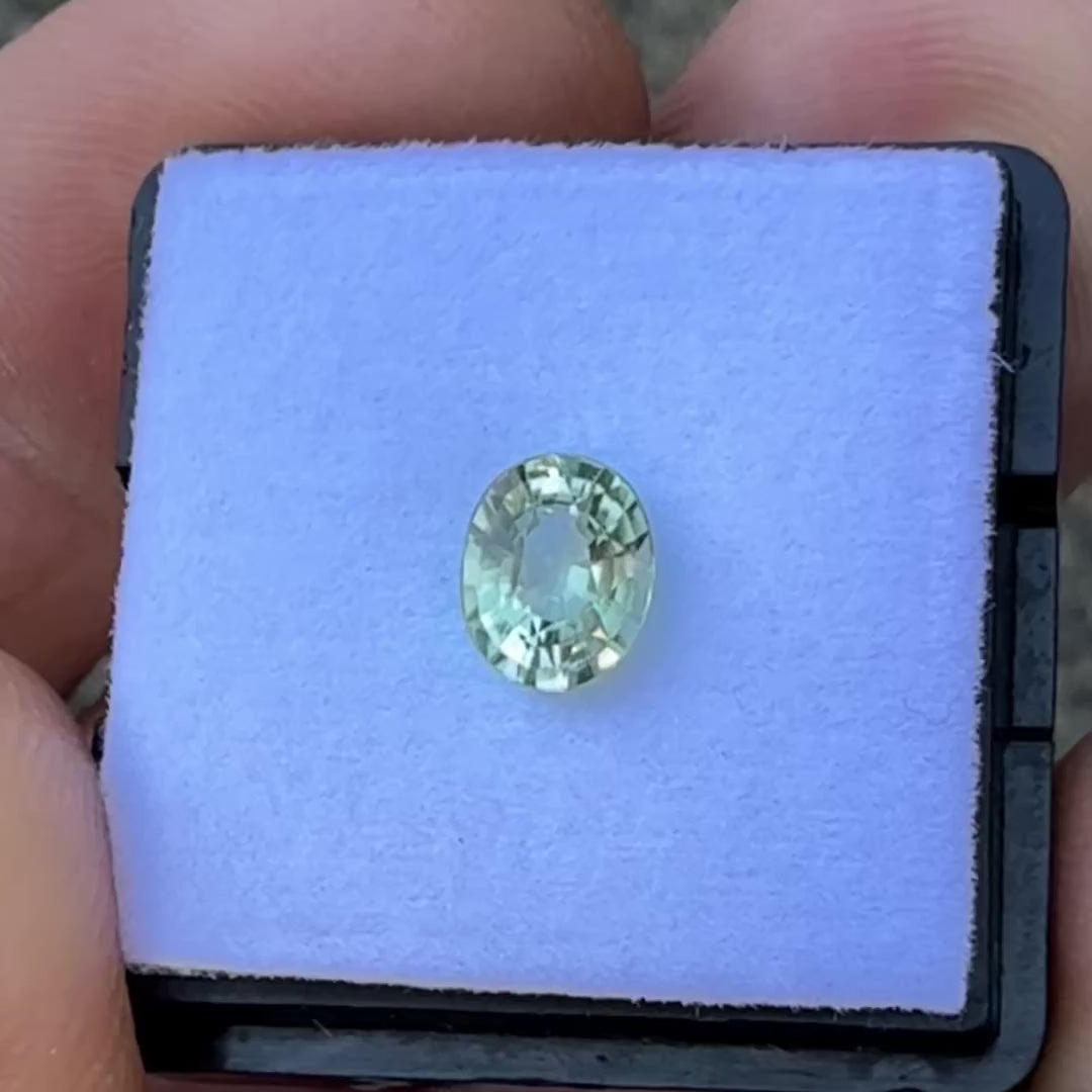 Mint Green Nigerian Tourmaline - Oval - .89ct
