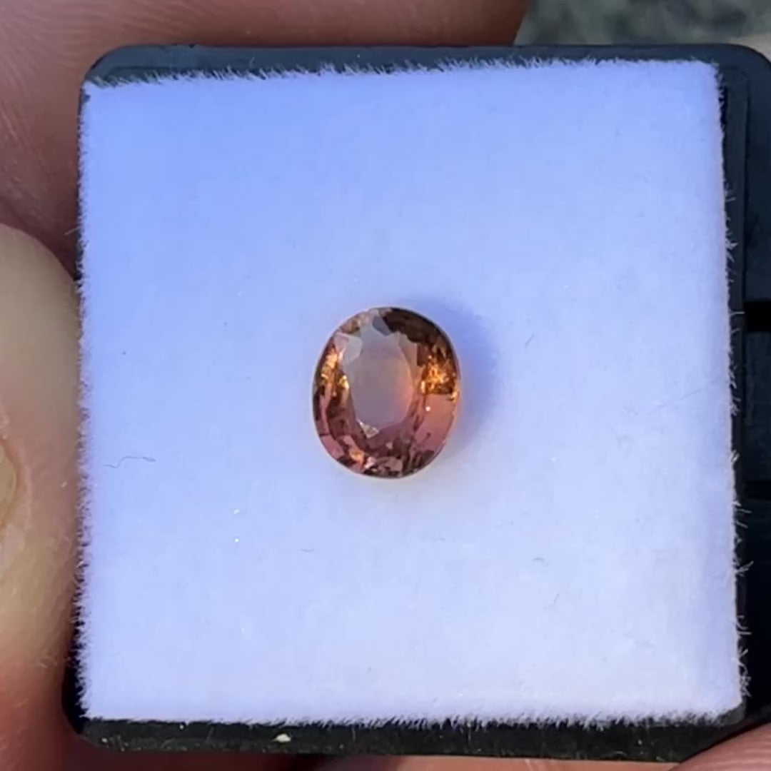 Golden Amber Nigerian Tourmaline - Oval - .95ct