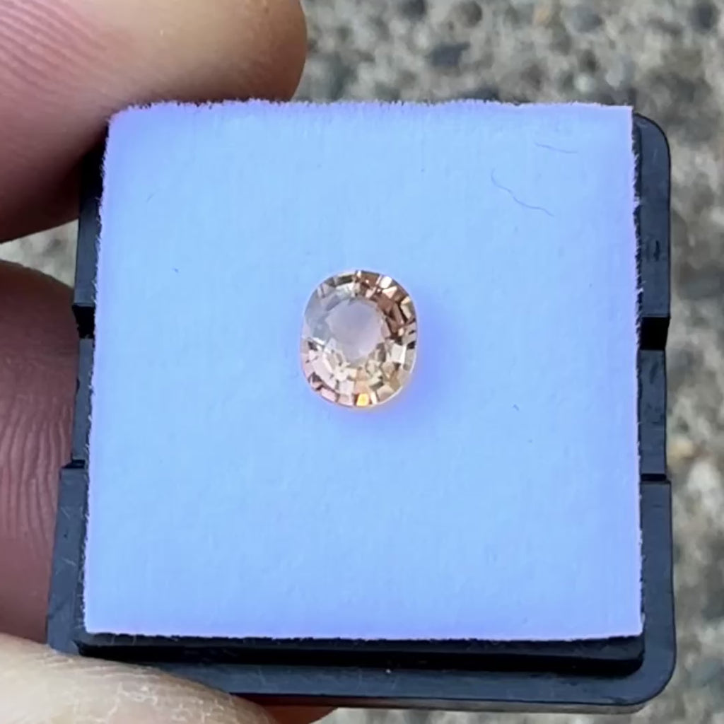 Peach Champagne Nigerian Tourmaline - Oval - .78ct