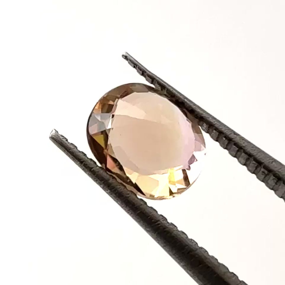 Peach Champagne Nigerian Tourmaline - Oval - .78ct