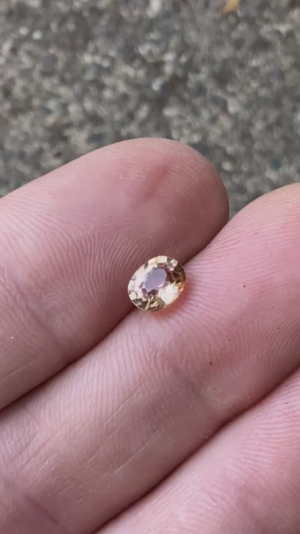 Peach Champagne Nigerian Tourmaline - Oval - .78ct